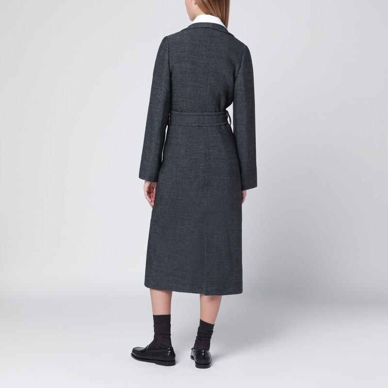 NAMACHEKO Wool Jacket with Belt for Women
