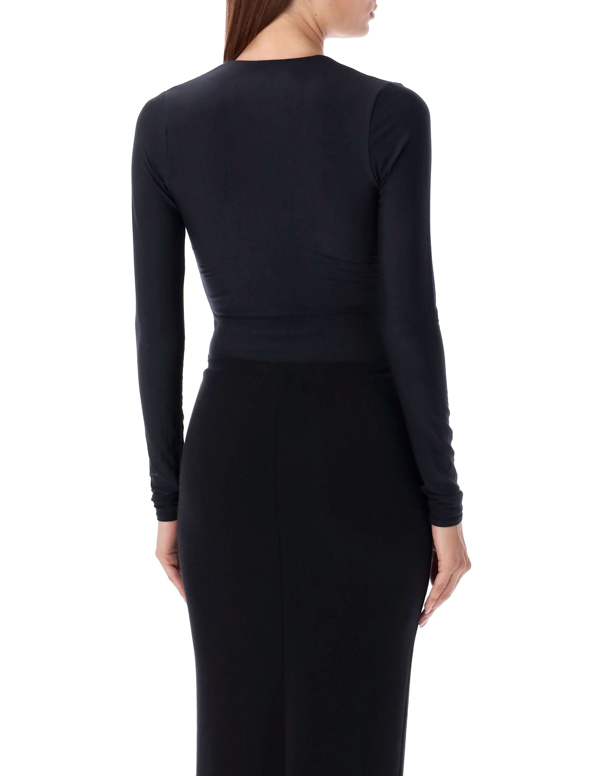 ETERNE Long Sleeve Deep V Bodysuit - Women's