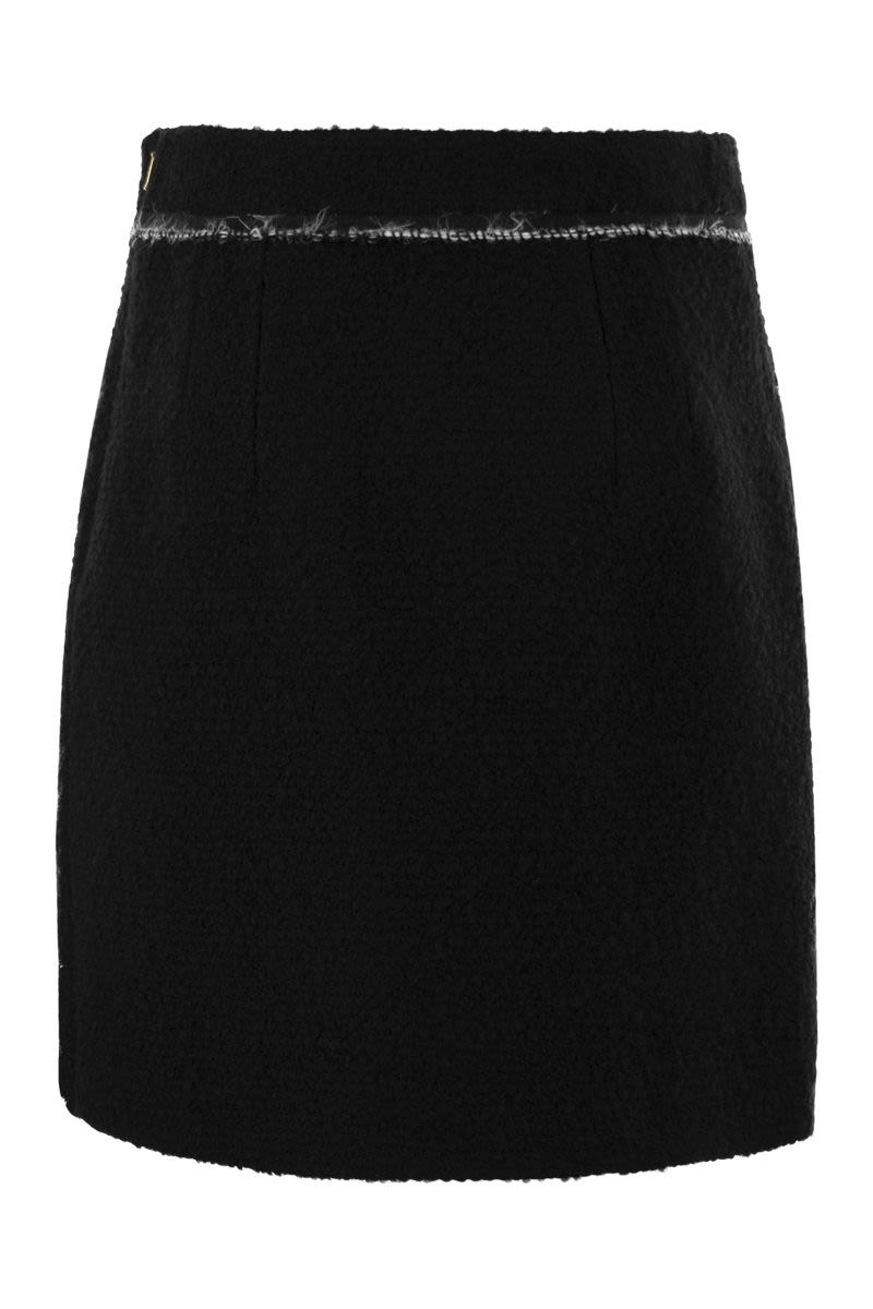 FAY Mini Wool Short Skirt
