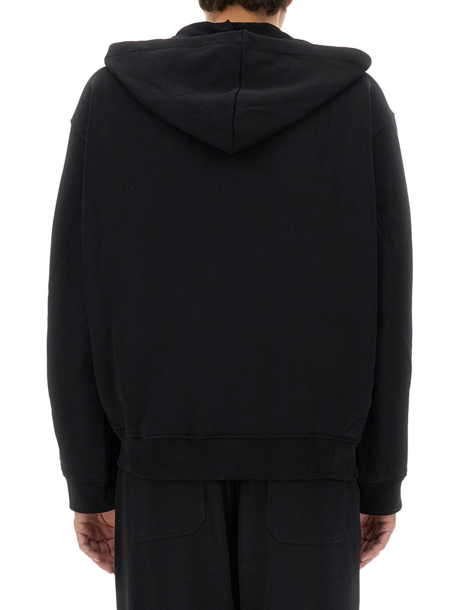 HELMUT LANG Men's Cotton Hoodie Sweatshirt - Size L