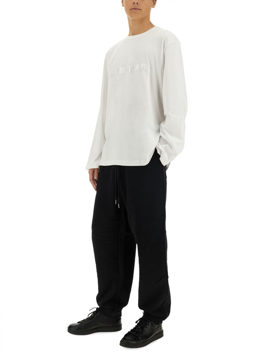 HELMUT LANG Regular Fit Logo T-Shirt - Size L