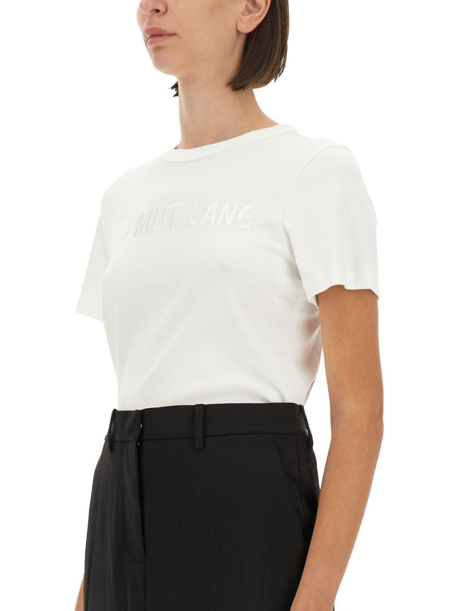 HELMUT LANG Slim Fit Logo T-Shirt - Women's Size S