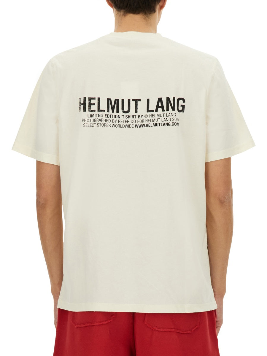 HELMUT LANG Postcard Building Graphic T-Shirt - Size L