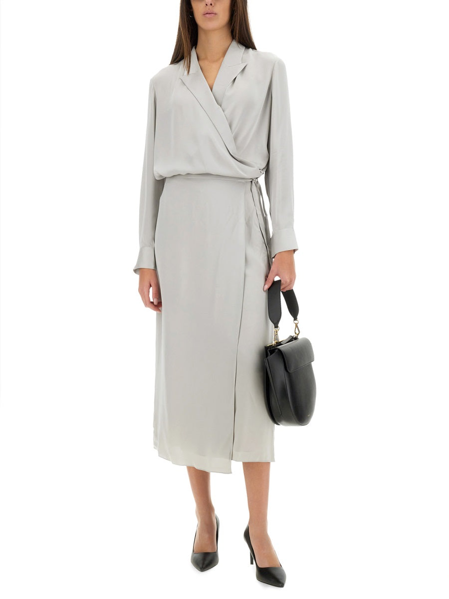 THEORY Silk Midi Skirt - Size 2