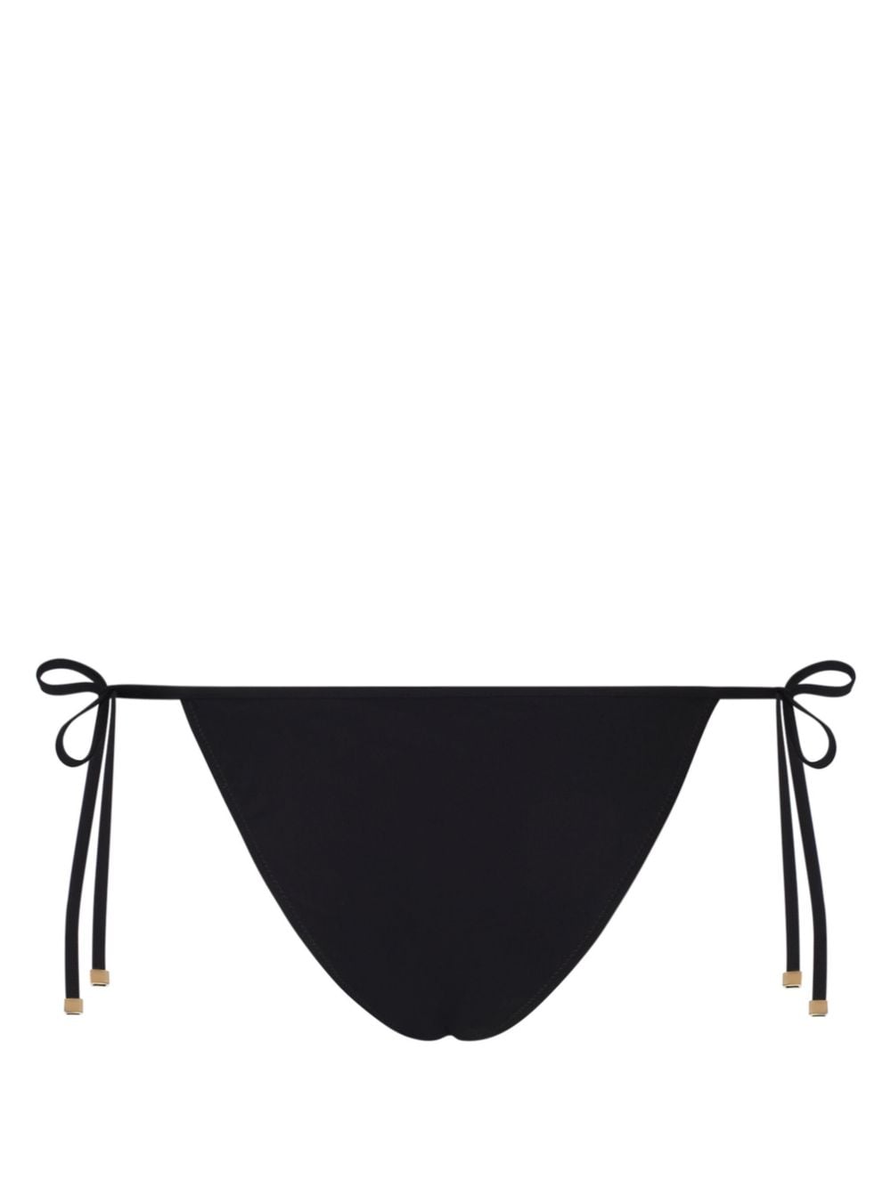 DOLCE & GABBANA Mini Side-Tie Bikini Bottom with Logo Plaque