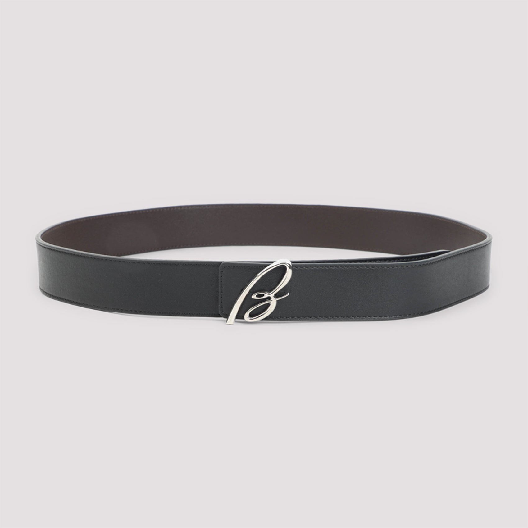 BRIONI Sophisticated Leather Belt 3.5CM for Men