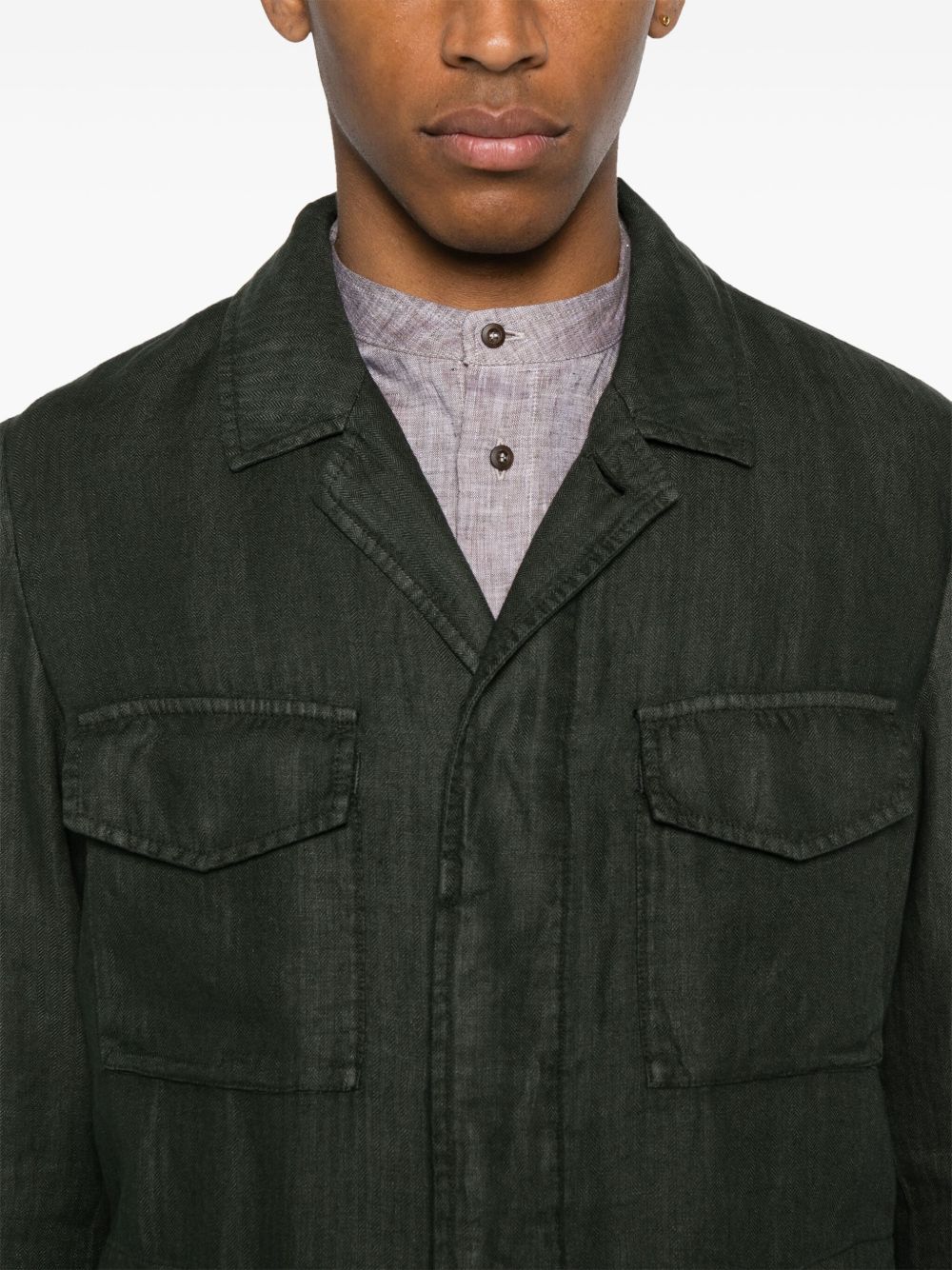 BOGLIOLI Men's 100% Linen Flax Jacket