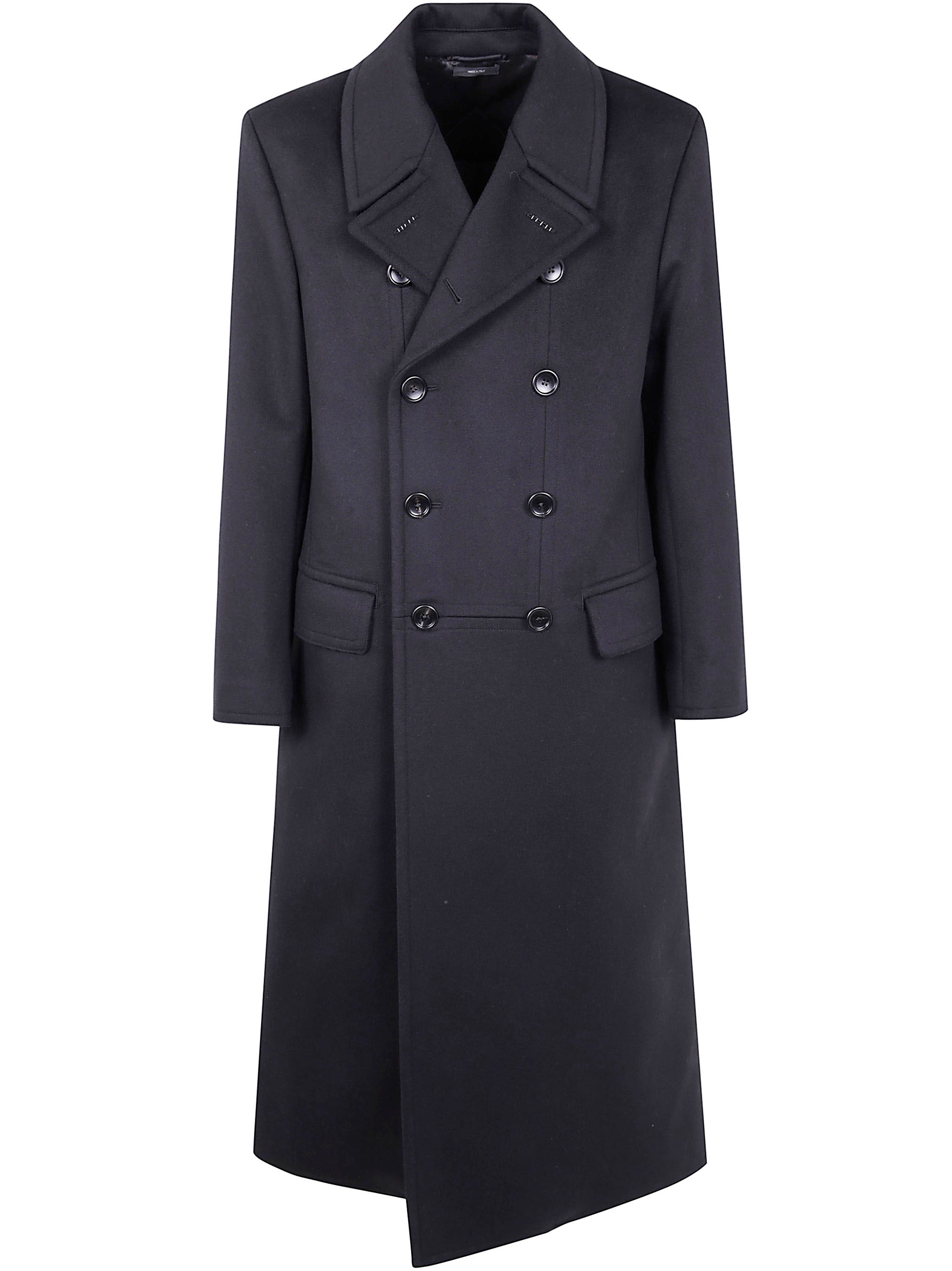 TOM FORD Luxury Cashmere Melton Double Breasted Officer Jacket