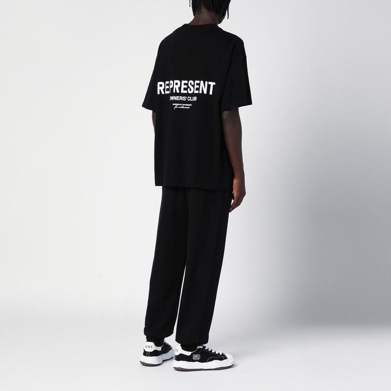 REPRESENT Essential Crewneck T-Shirt with Logo