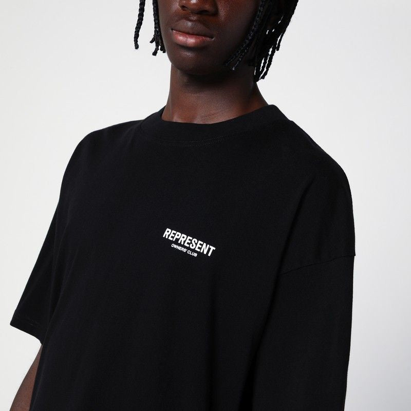 REPRESENT Essential Crewneck T-Shirt with Logo