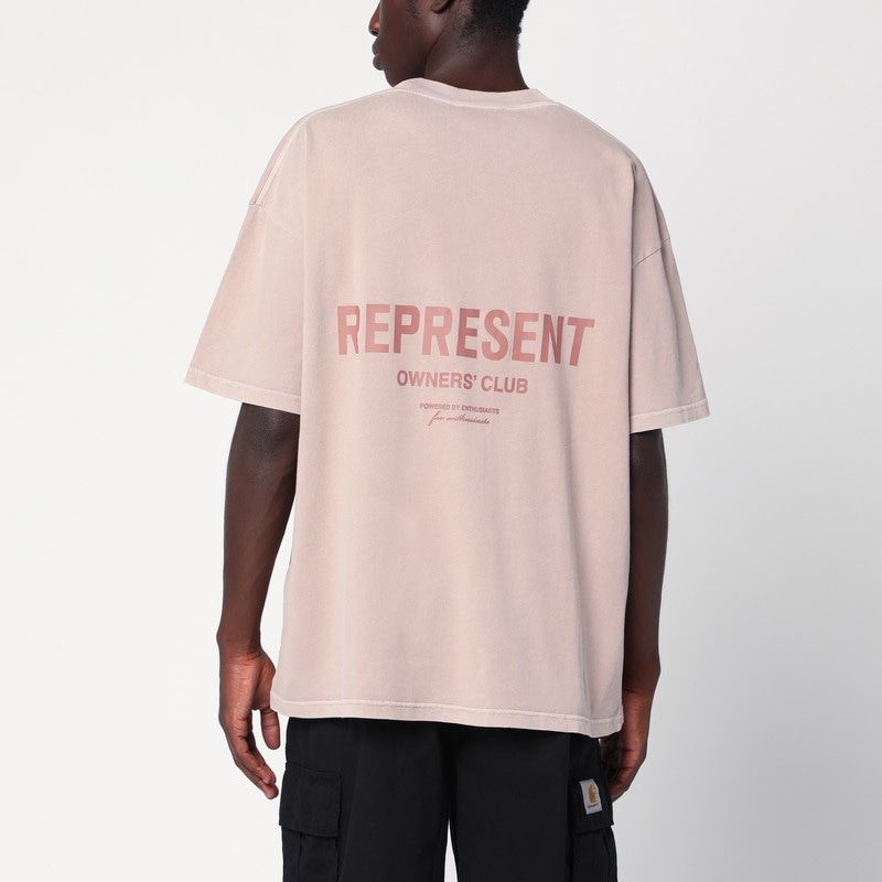 REPRESENT Cotton Crewneck T-Shirt with Logo for Men