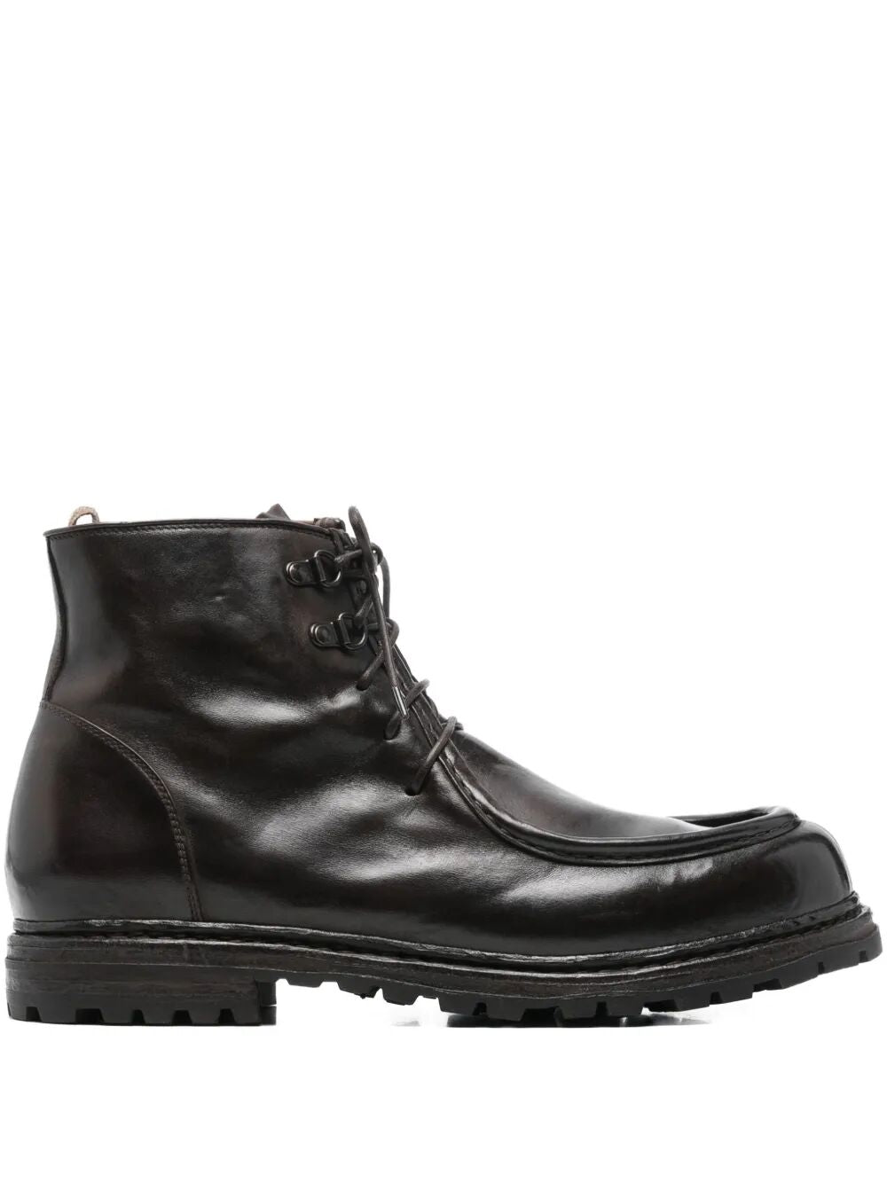 OFFICINE CREATIVE Men's Lace-Up Leather Boots