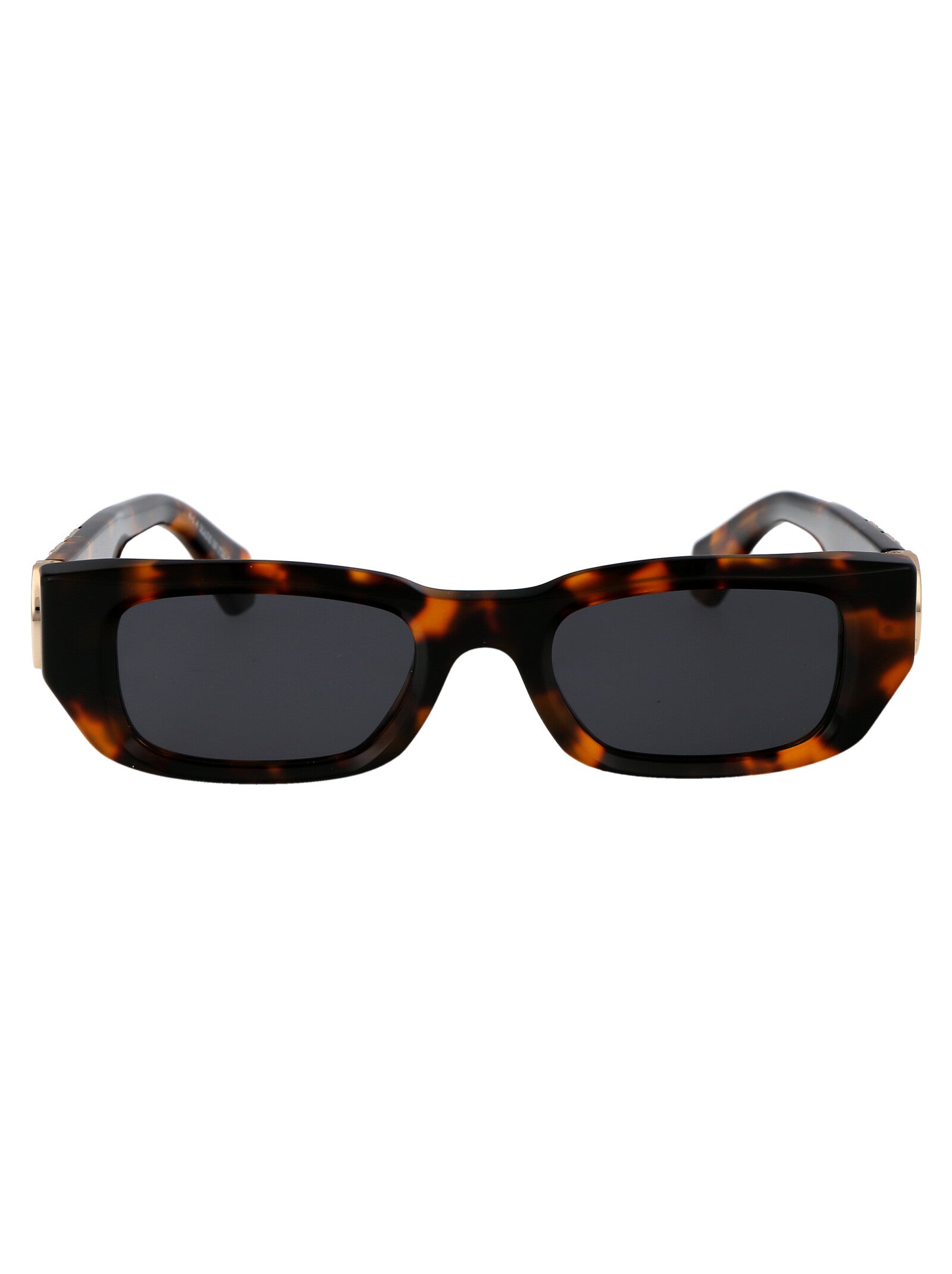 OFF-WHITE Havana Style Acetate Sunglasses - Unisex