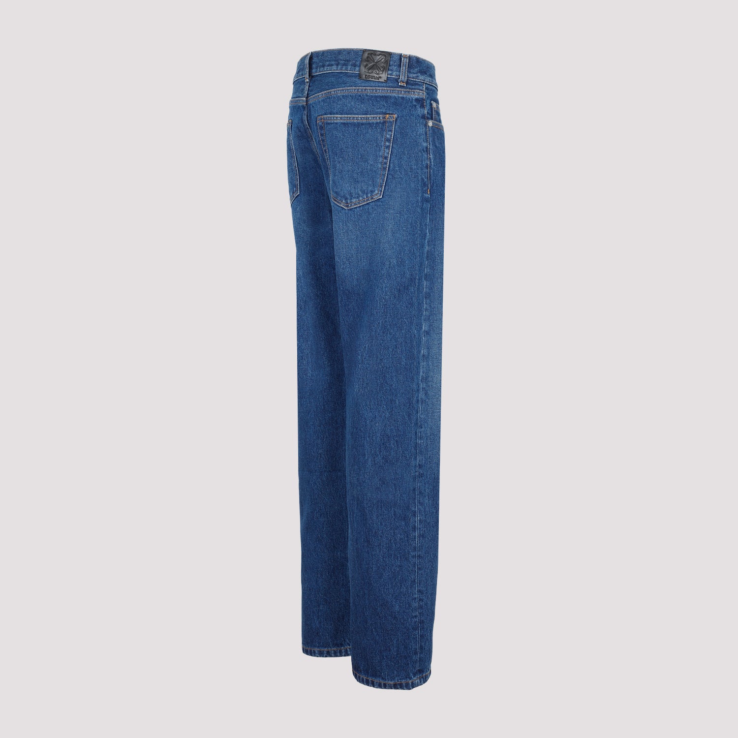 OFF-WHITE Edgy Men's Jeans with Zipped Cuffs