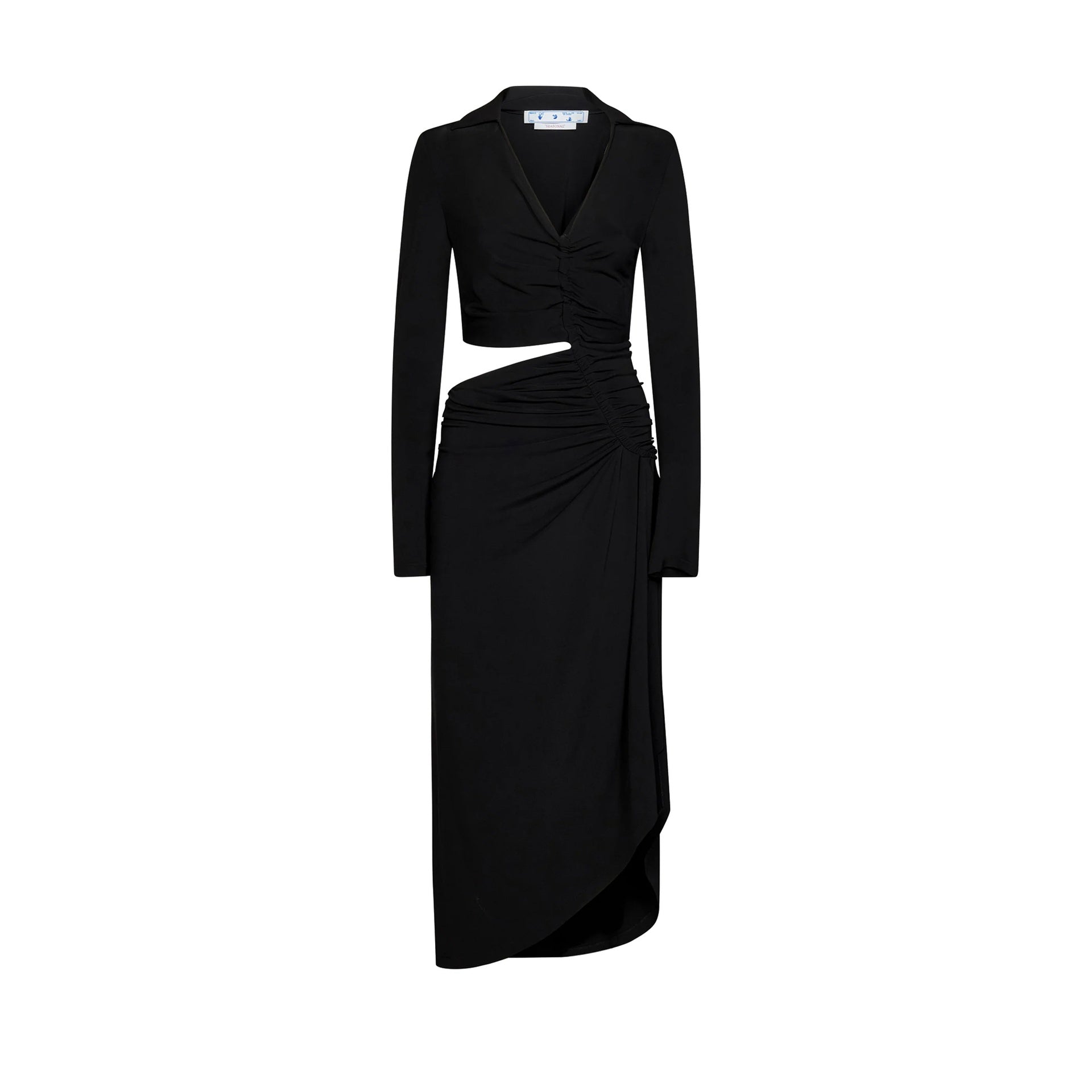 OFF-WHITE Cut-Out Midi Dress