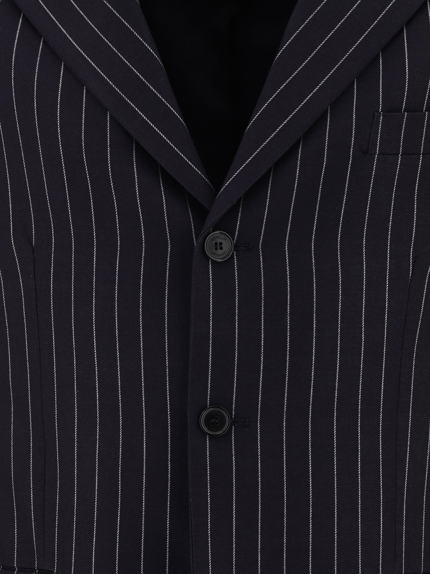 OFF-WHITE Tailored Pinstriped Blazer - Men’s Fit