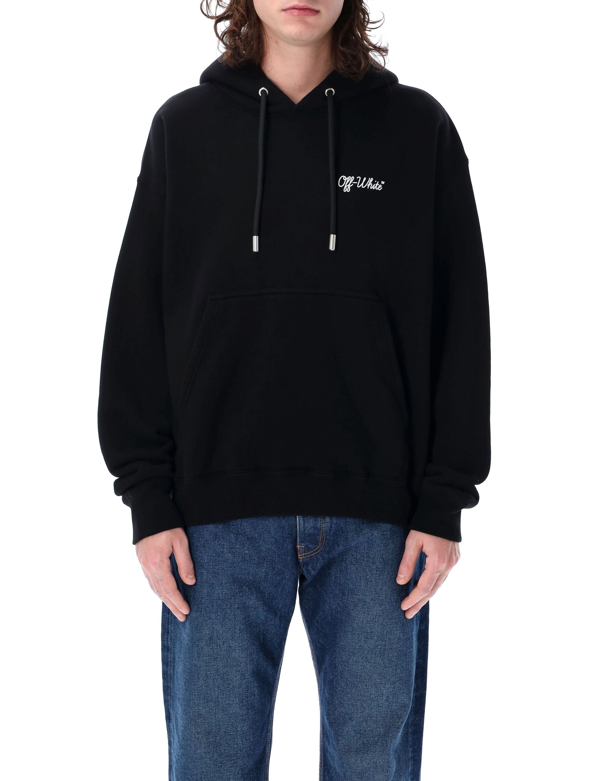 OFF-WHITE Script Skate Hoodie - Oversized Fit