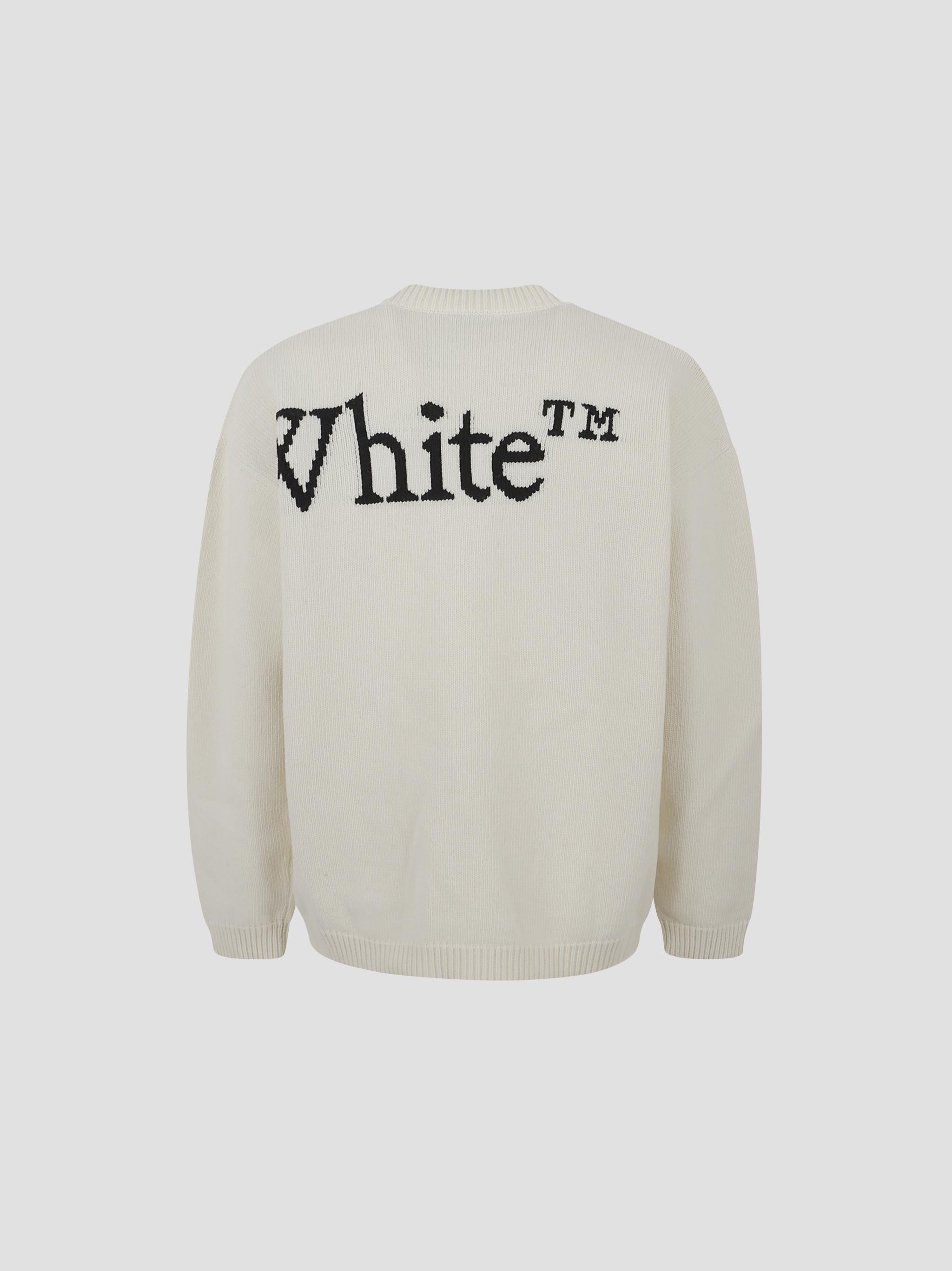 OFF WHITE Bookish Shared Knit Crewneck for Men