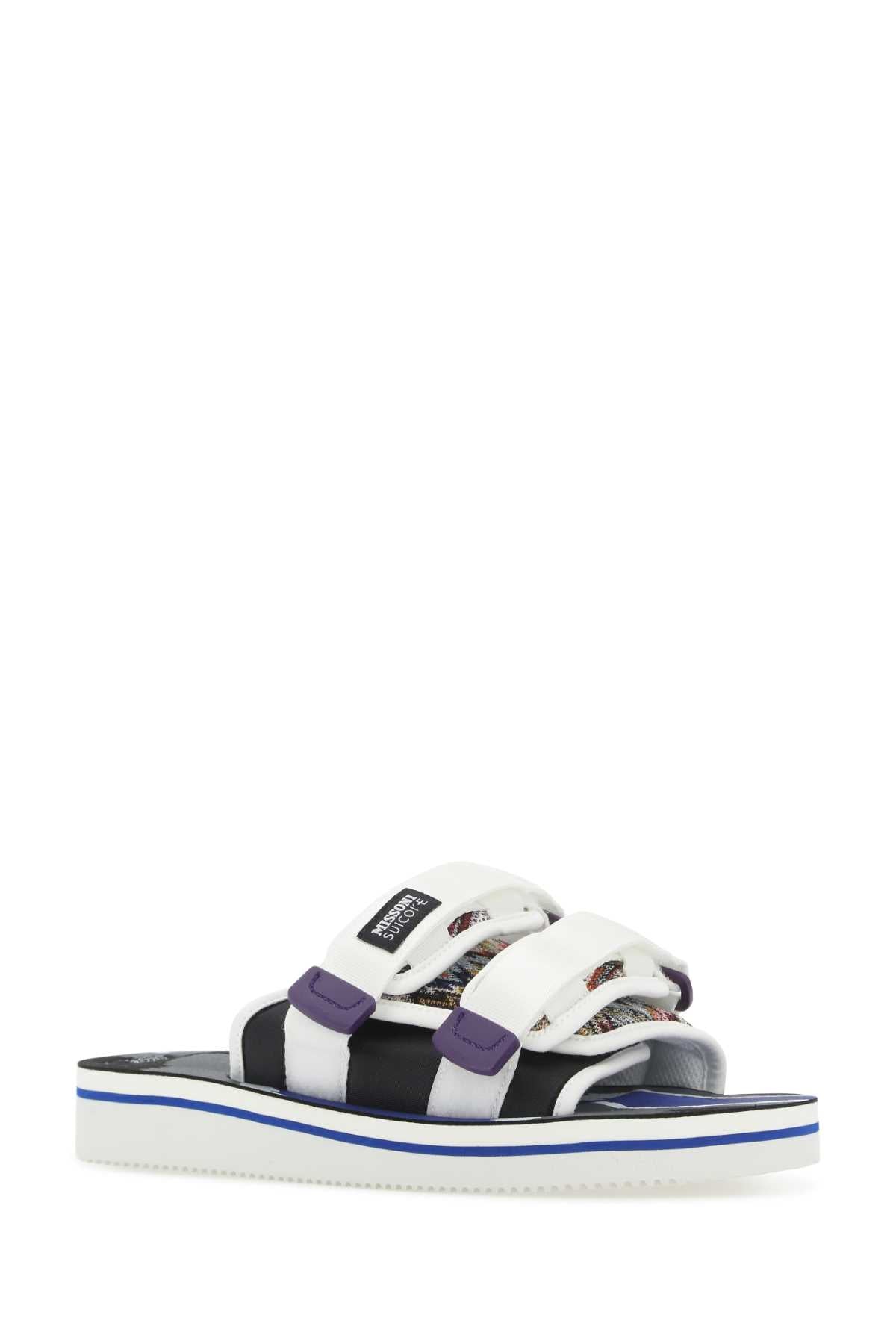 SUICOKE Multicolor Fabric Moto-Cab Slippers for Women - Fall/Winter 2025