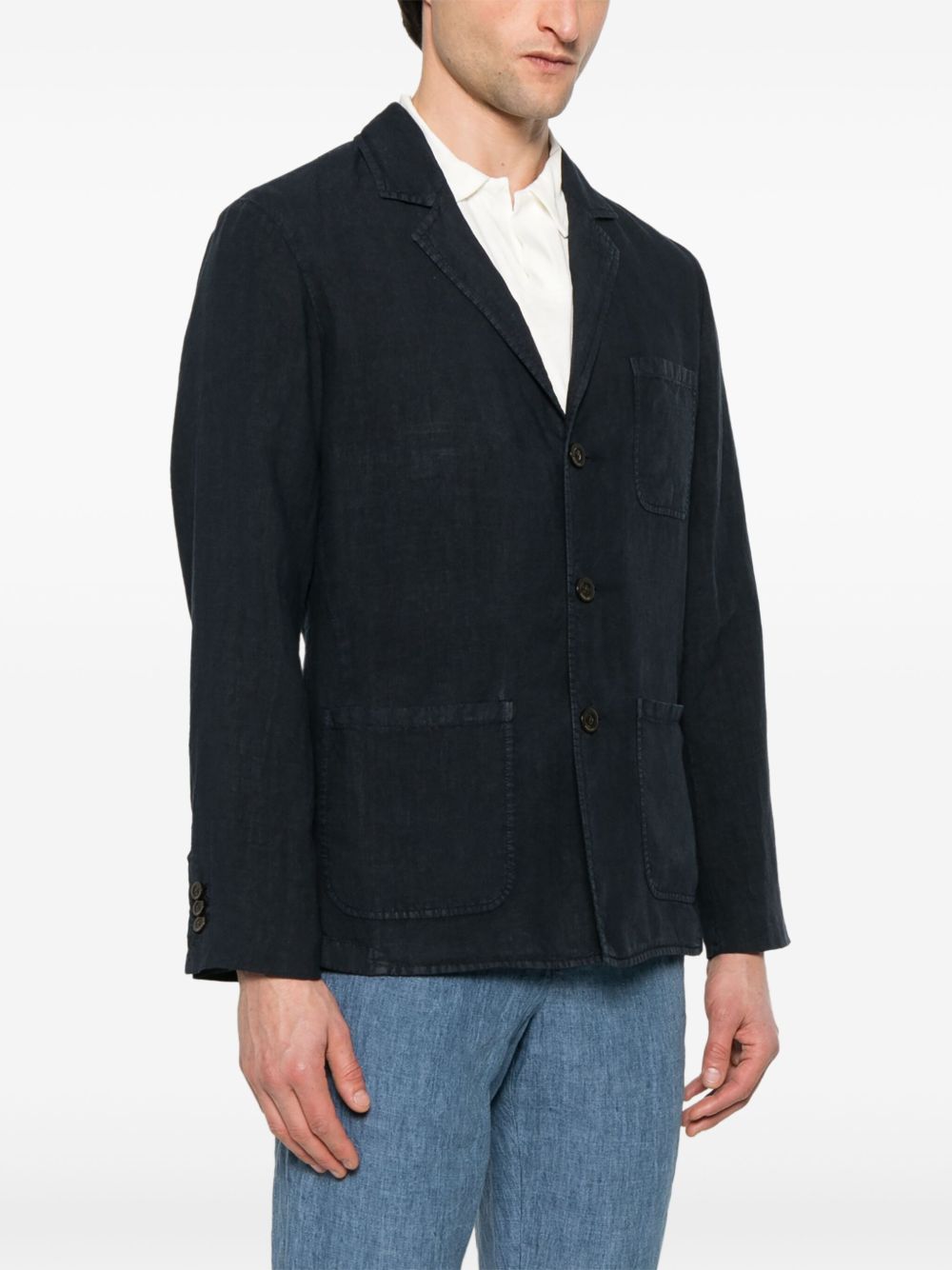 BOGLIOLI Lightweight Linen Single-Breasted Jacket for Men