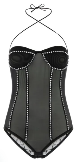 OSÉREE Women's Stretchy Nylon Blend Mini Top