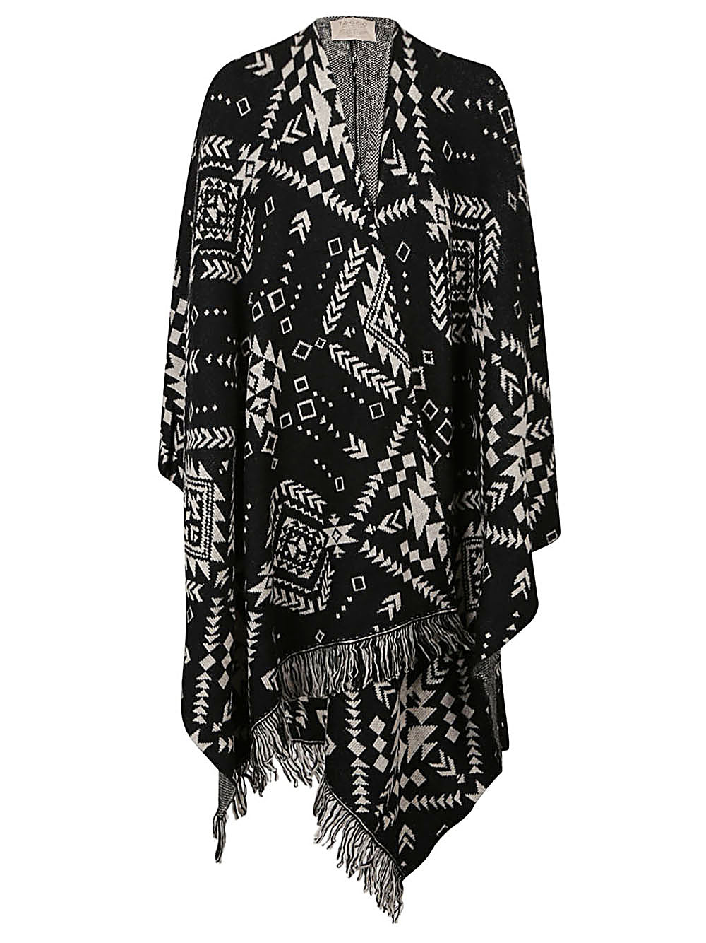 TOOCO Ethnic Print Jacquard Cardigan - Large