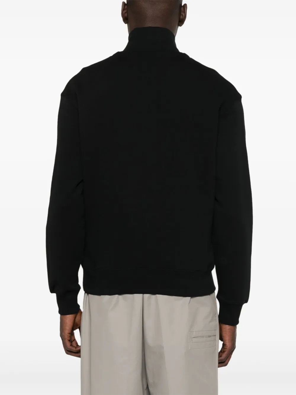 MAISON KITSUNÉ Varsity Half Zip Comfort Sweater for Men