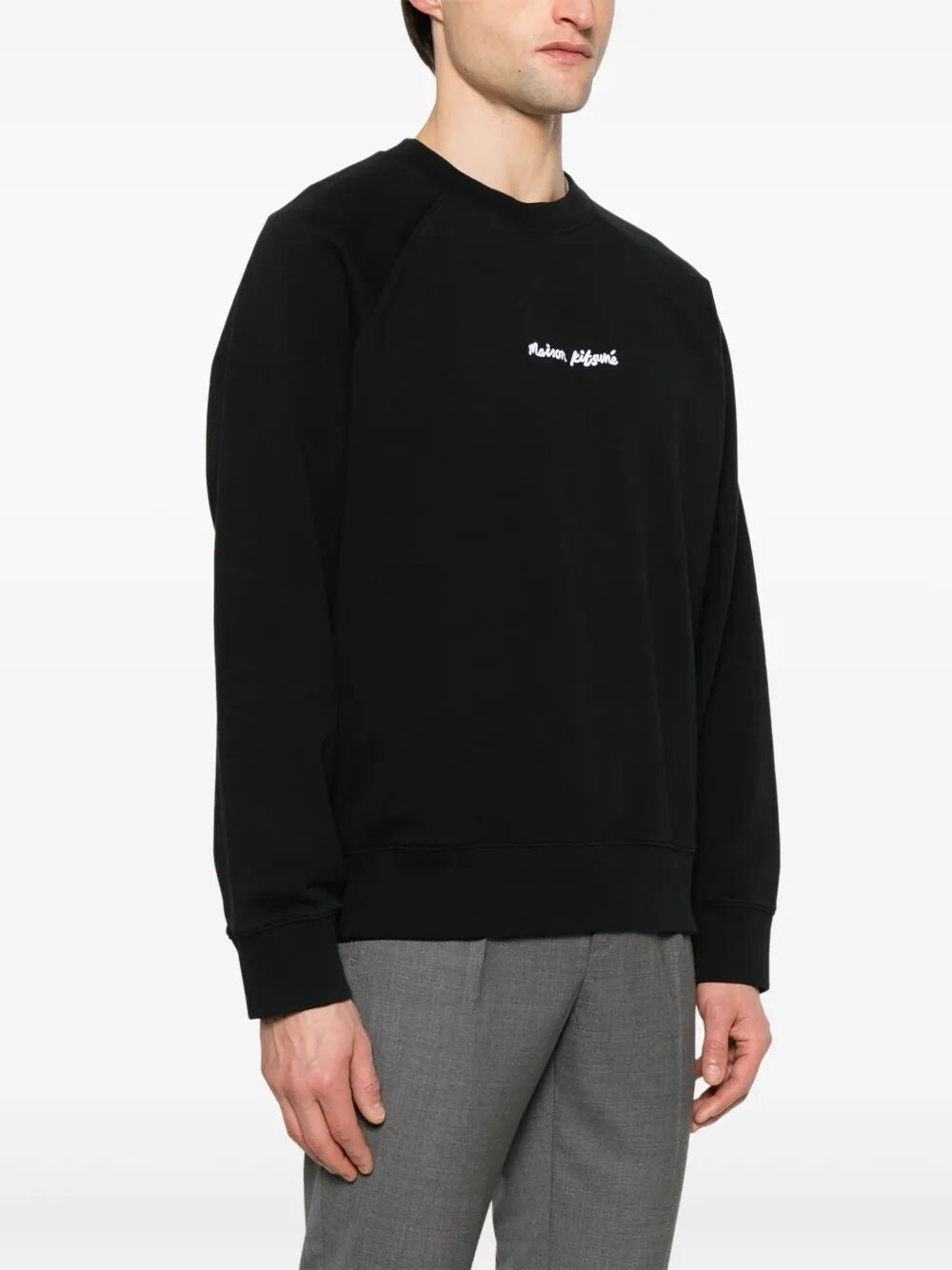 MAISON KITSUNÉ Oversize Embroidered Reglan Sweatshirt - SS25