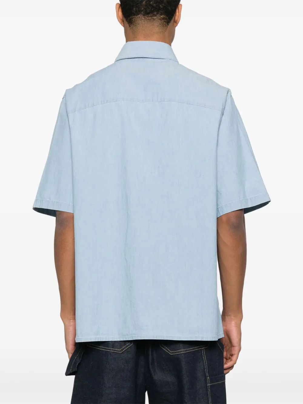 MAISON KITSUNÉ Light Chambray Shirt for Men - SS25 Collection