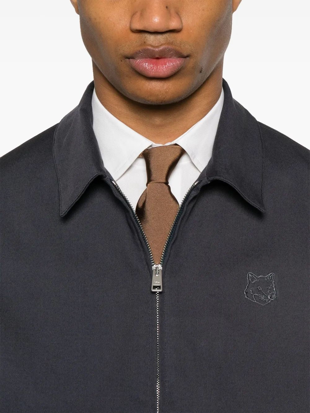 MAISON KITSUNÉ Men's Front Zip Fastening Blouson Jacket