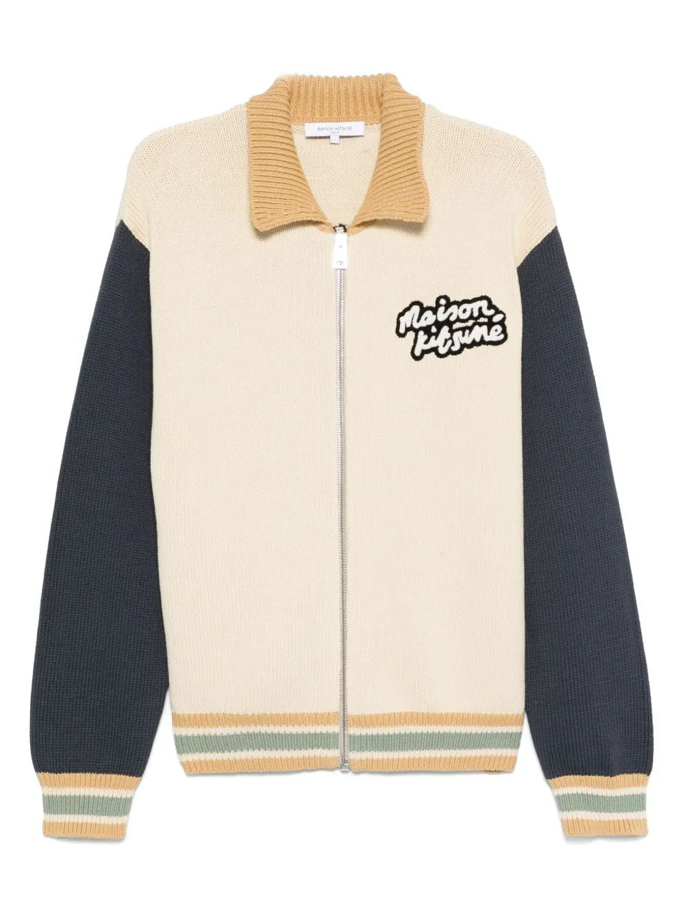 MAISON KITSUNÉ Cotton Blend Cardigan for Men - SS25 Collection