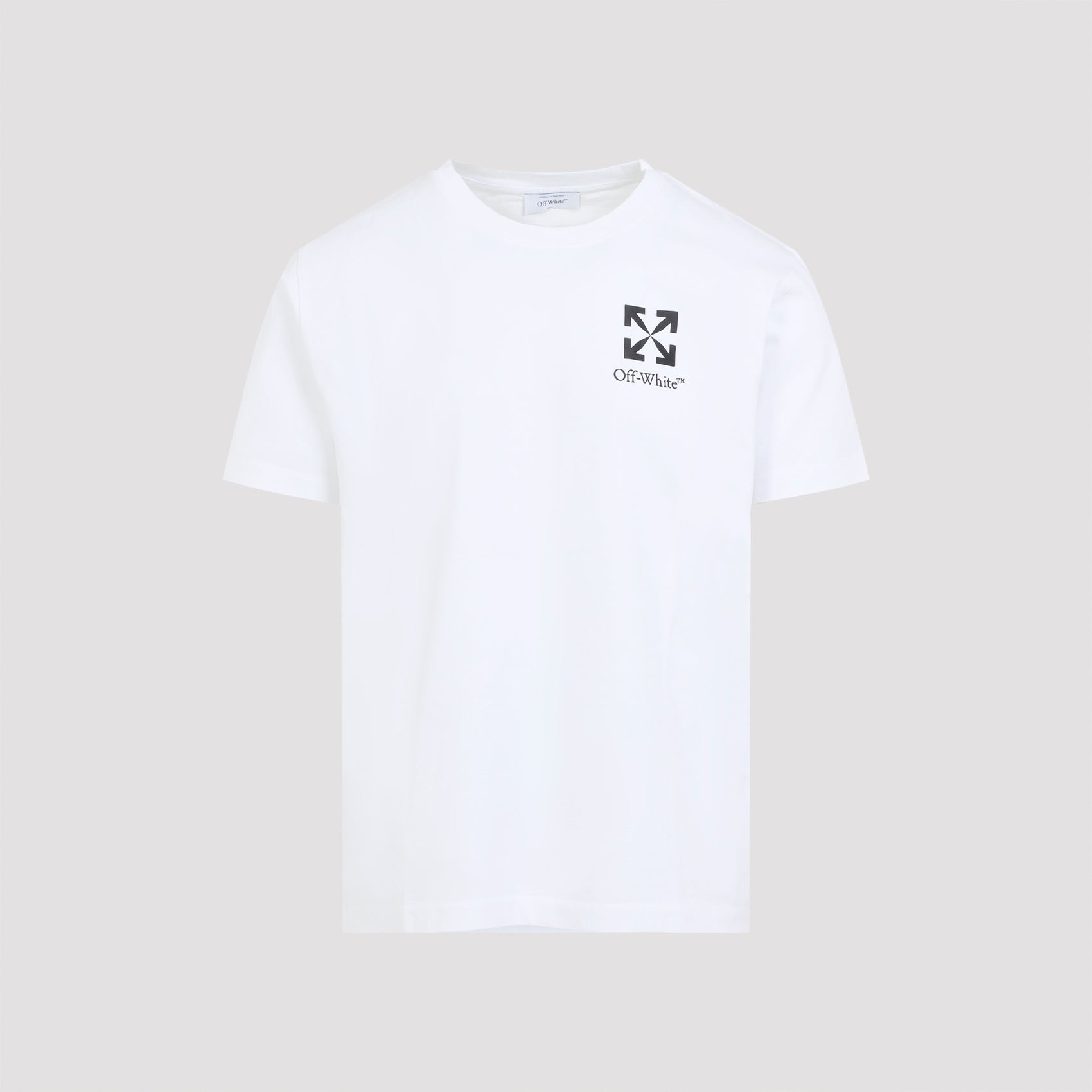 OFF-WHITE Slim Fit Arrow Print Cotton T-Shirt