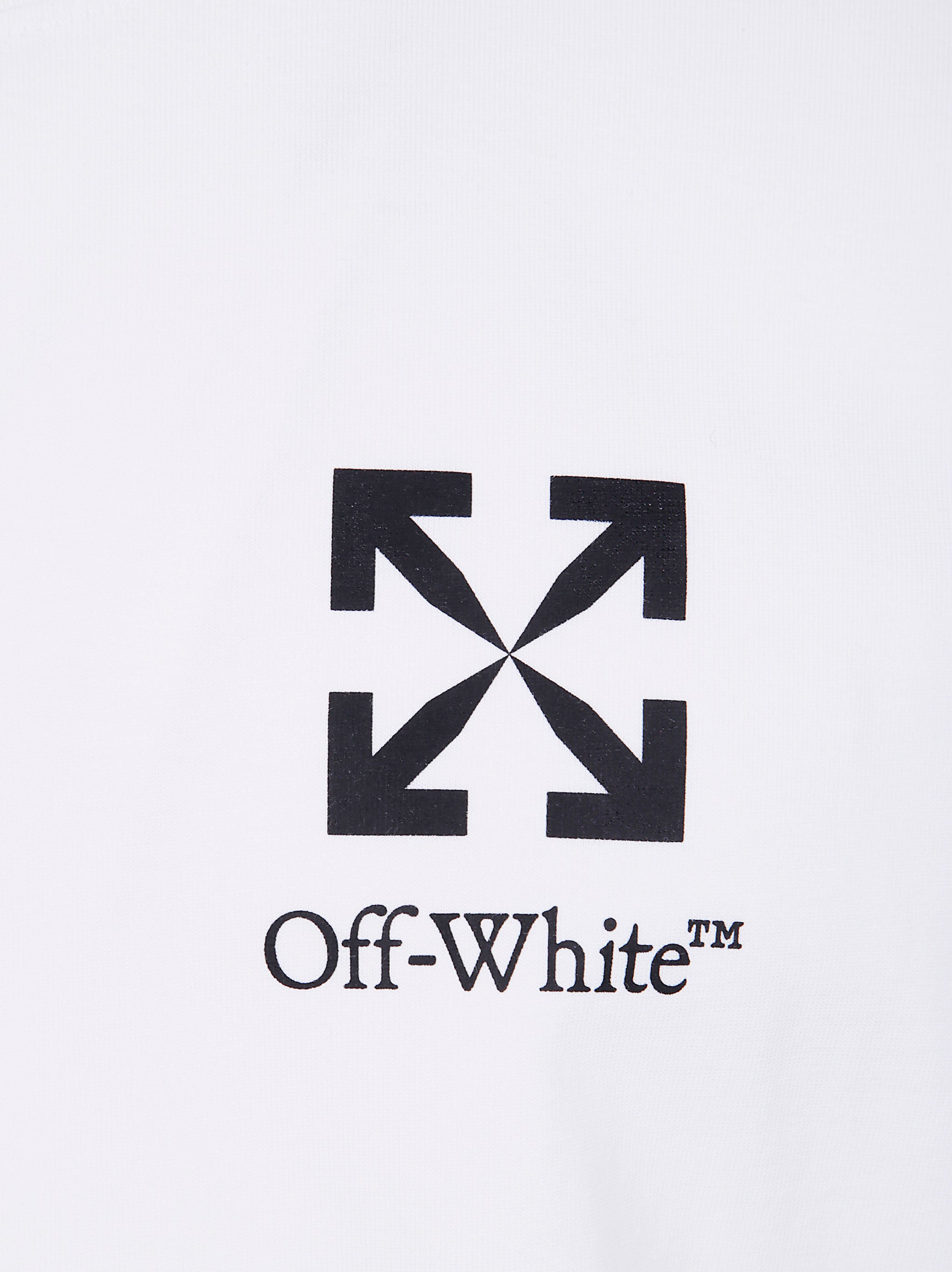 OFF-WHITE Slim Fit Arrow Print Cotton T-Shirt