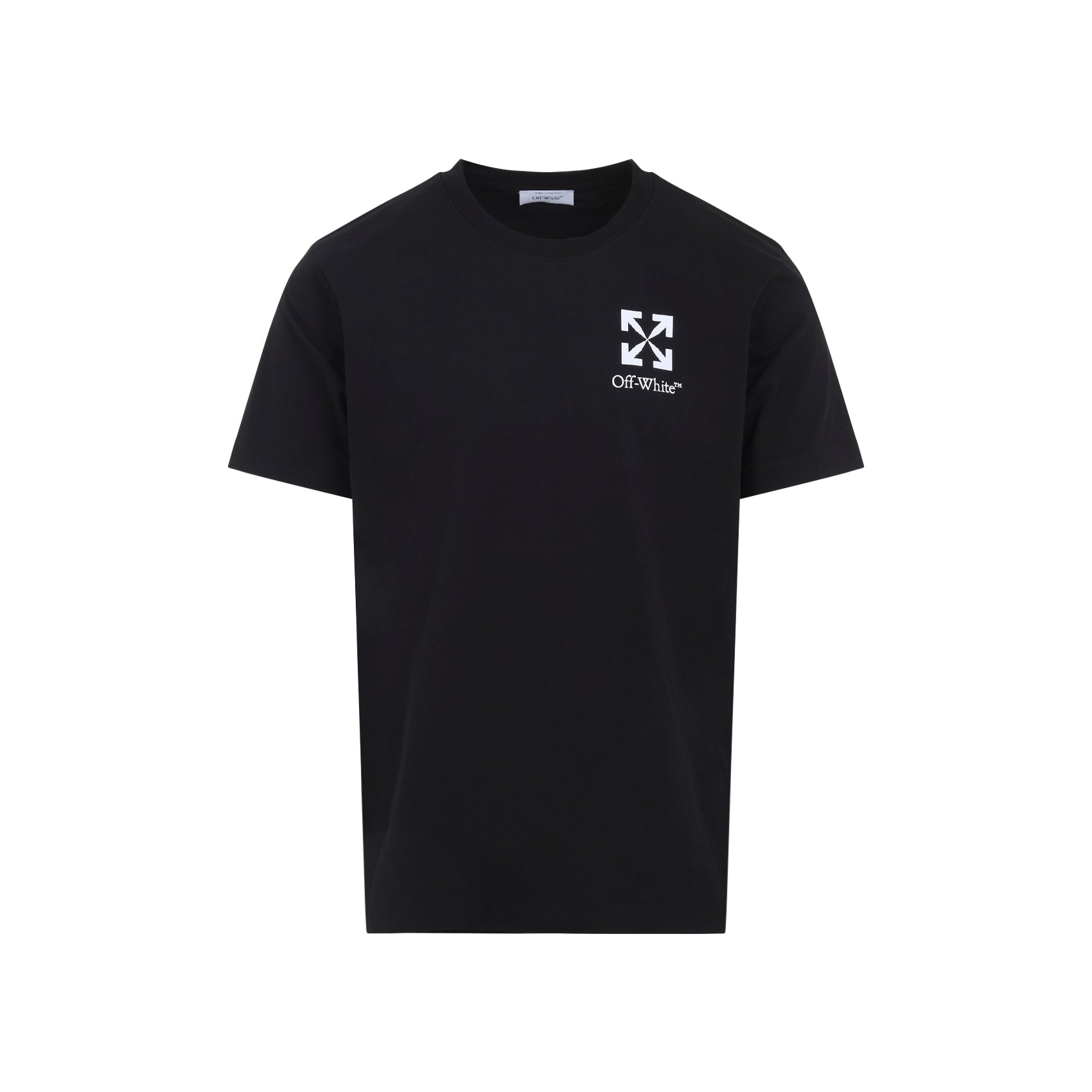 OFF-WHITE Slim Fit Arrow Print Cotton T-Shirt
