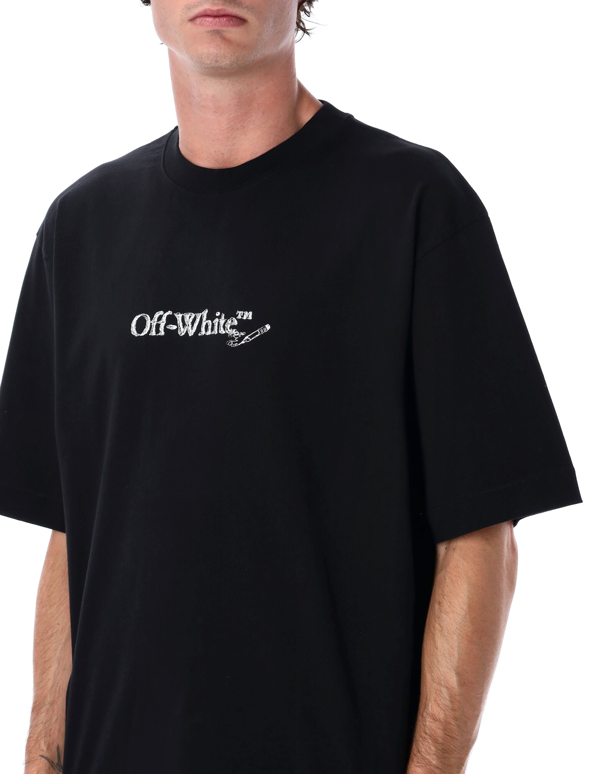 OFF-WHITE Scribble Art Skate Short Sleeve Tee
