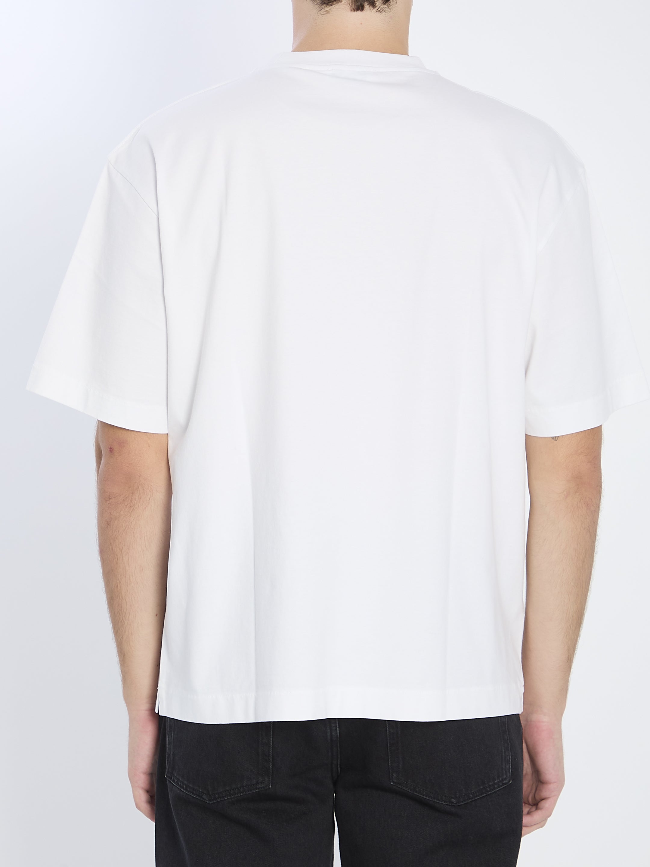 OFF-WHITE Slogan Print Cotton T-Shirt - Men's FW25