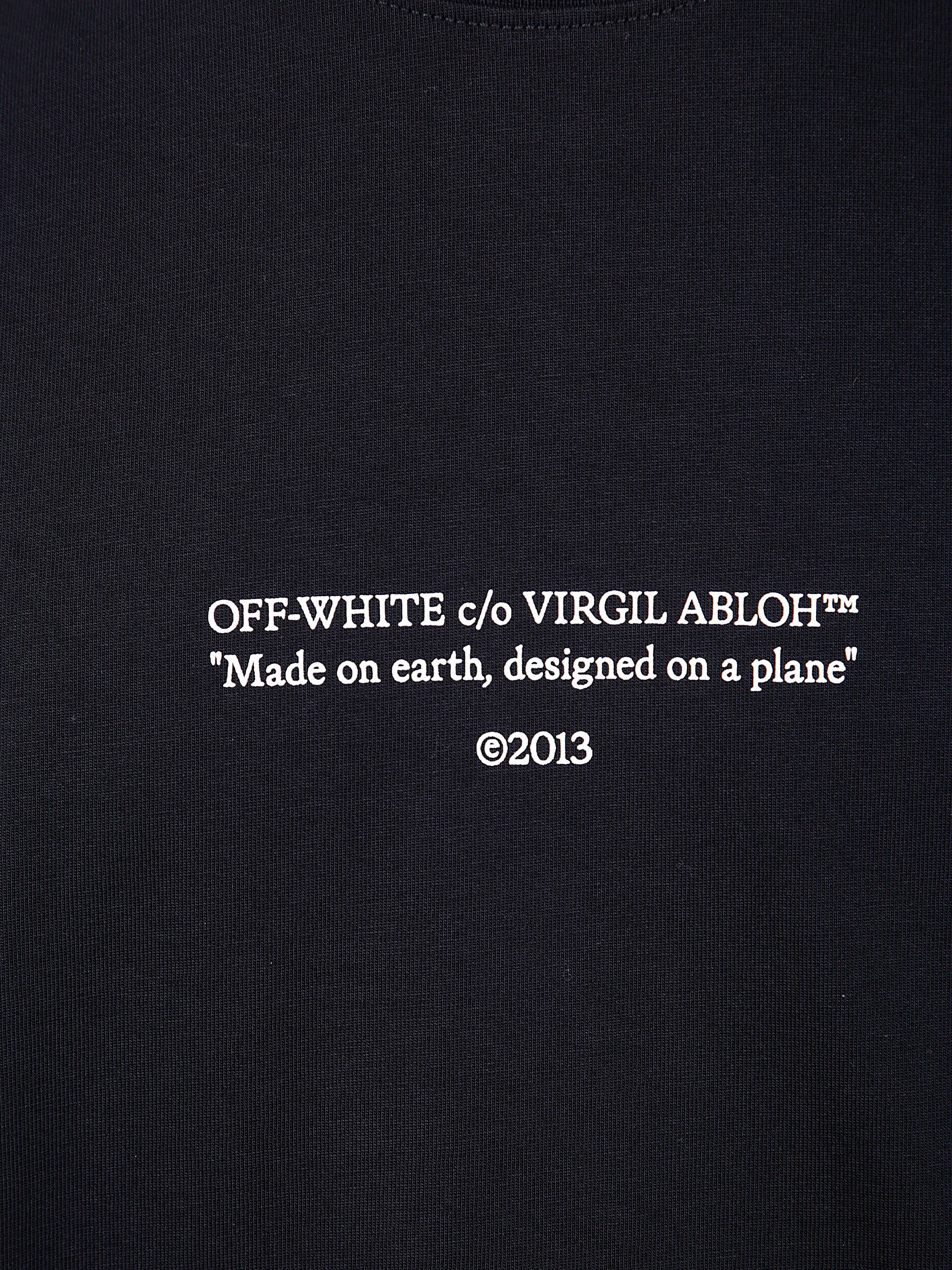 OFF-WHITE Slogan Print Cotton T-Shirt