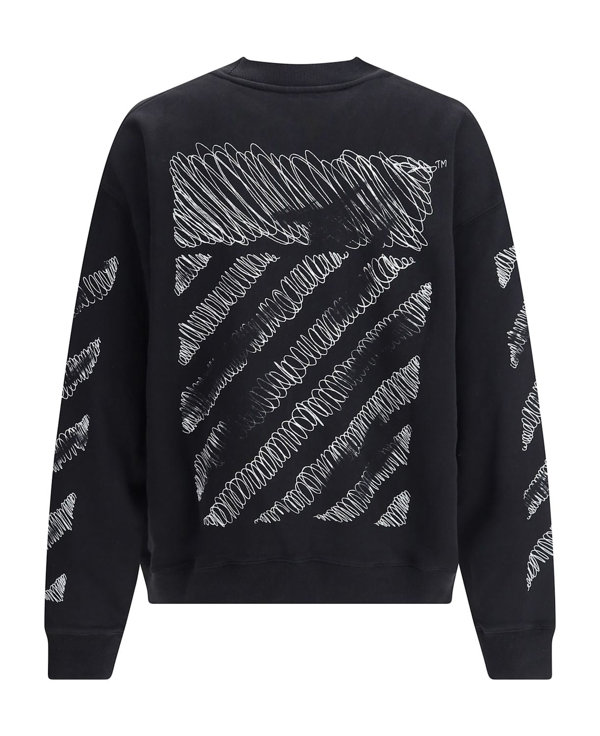 OFF-WHITE Scribble Diag Skate Crewneck - Men’s Classic Fit