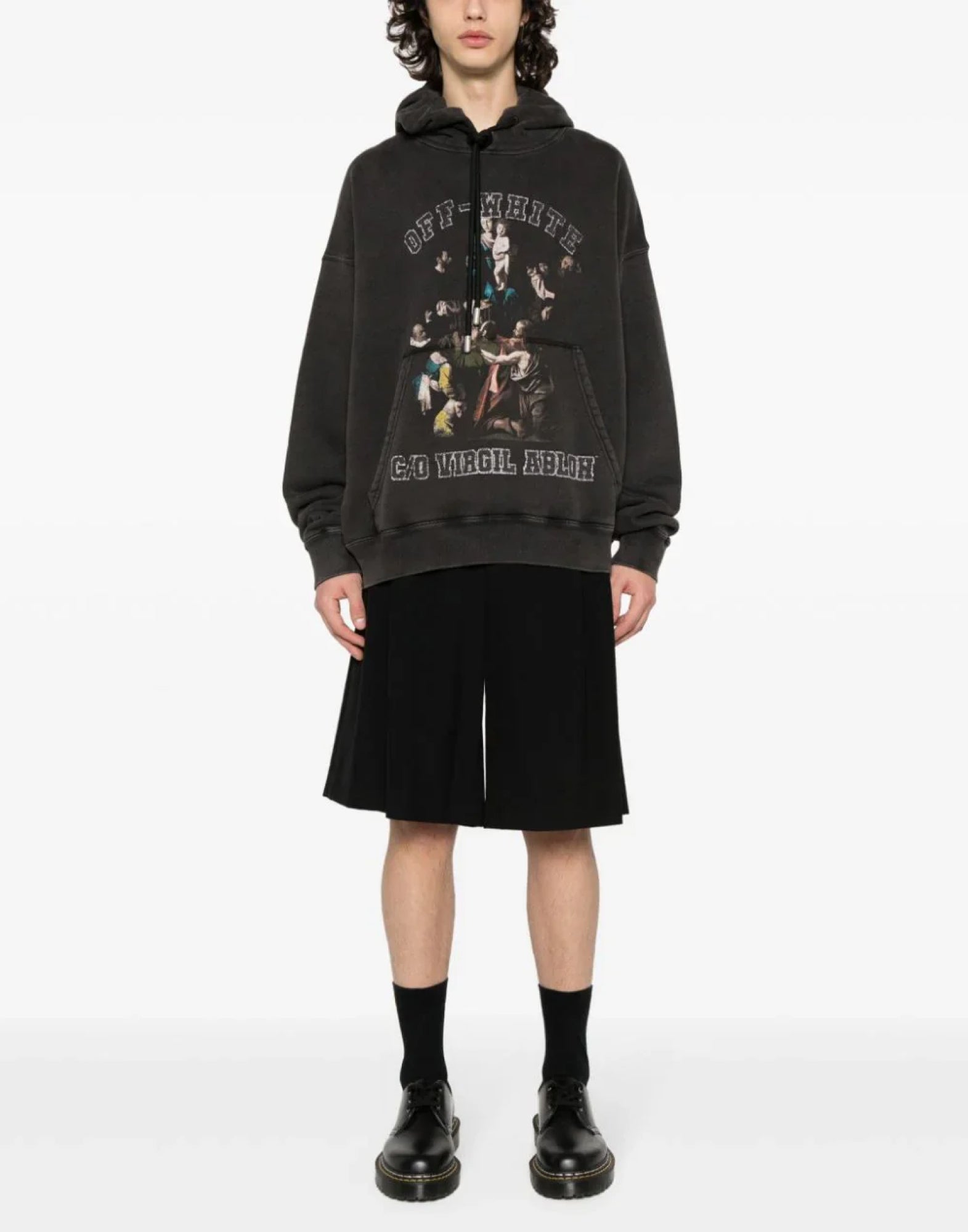 OFF-WHITE Caravaggio Mary Skate Logo Hoodie - Men's
