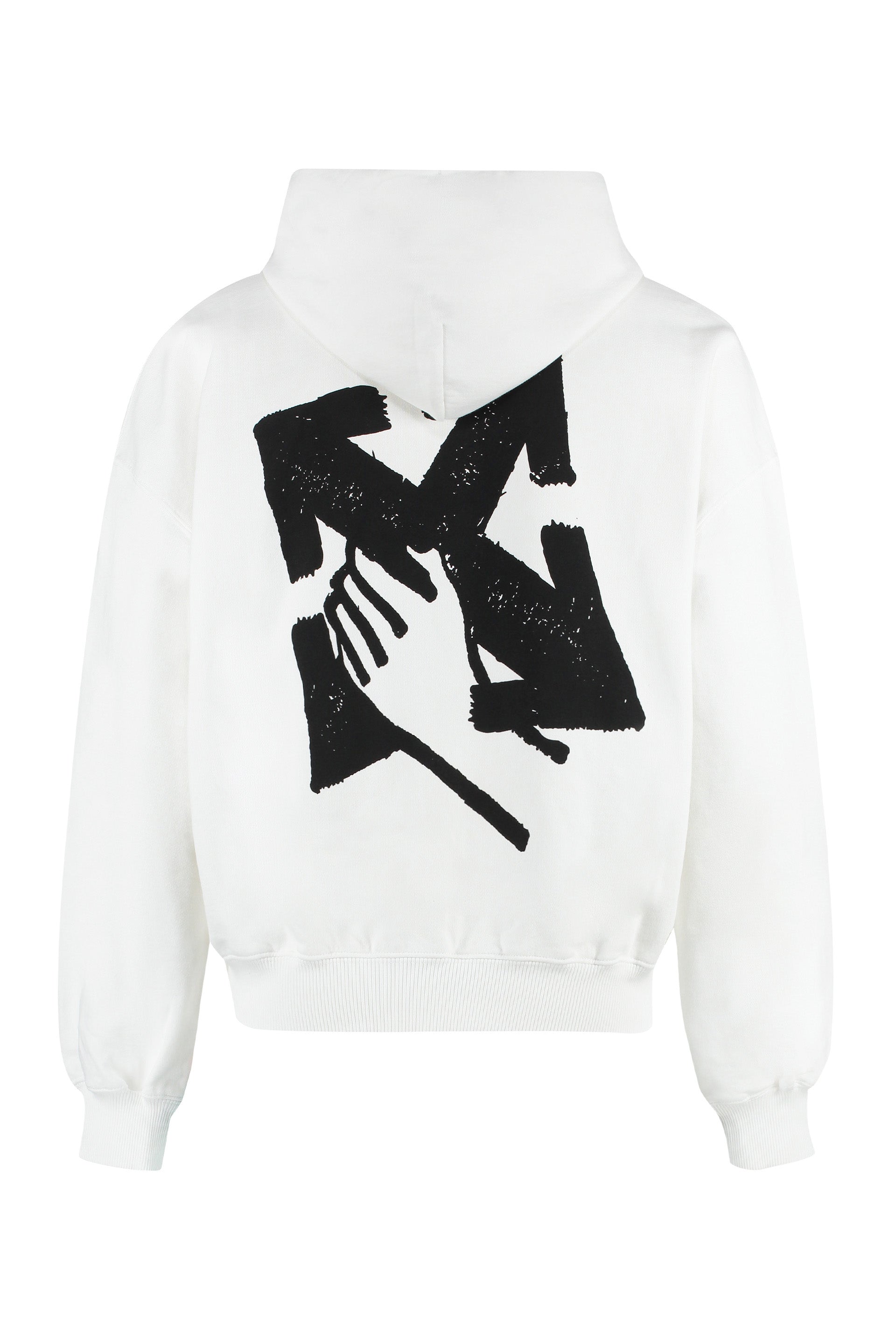 OFF-WHITE Hooded Sweatshirt with Back Print for Men