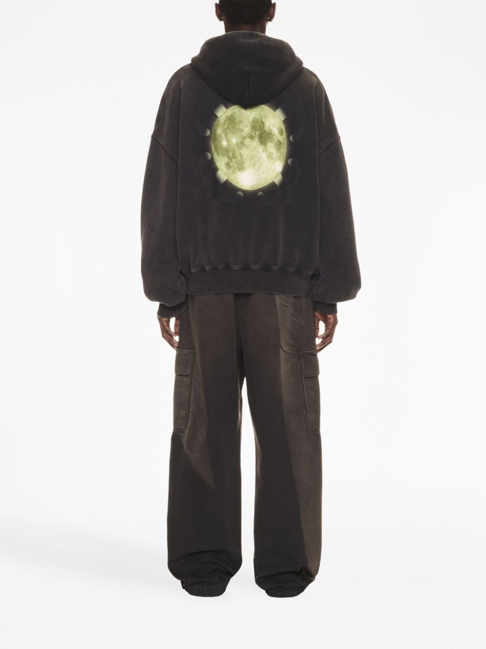 OFF-WHITE Maxi Print Hooded Sweatshirt