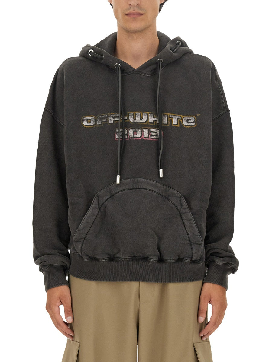 OFF-WHITE Regular Fit Graphic Sweatshirt - Size L