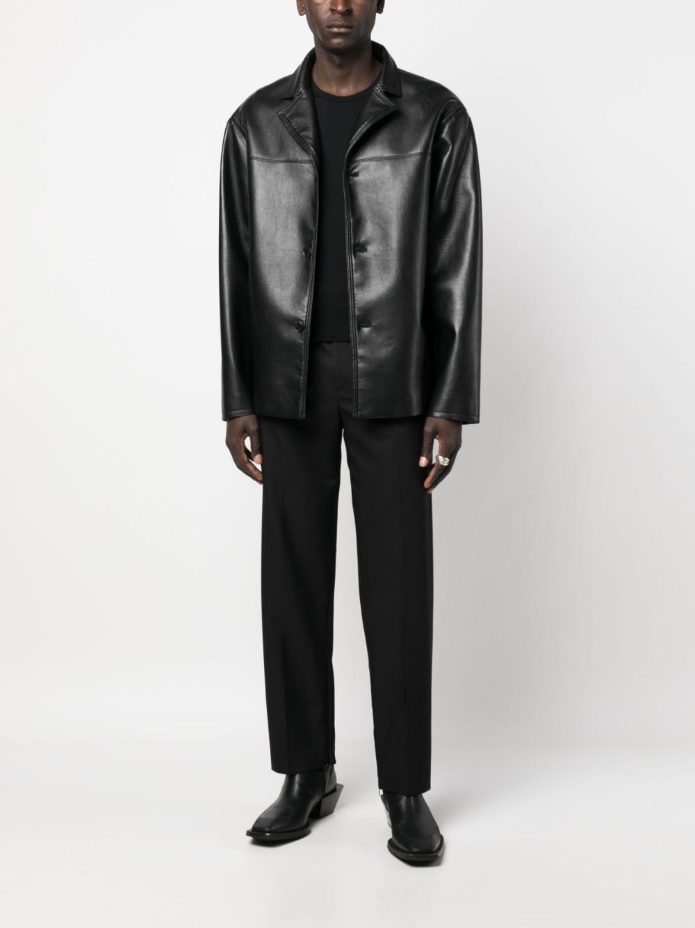 OFF-WHITE Slim Fit Embroidered Drill Zip Pants