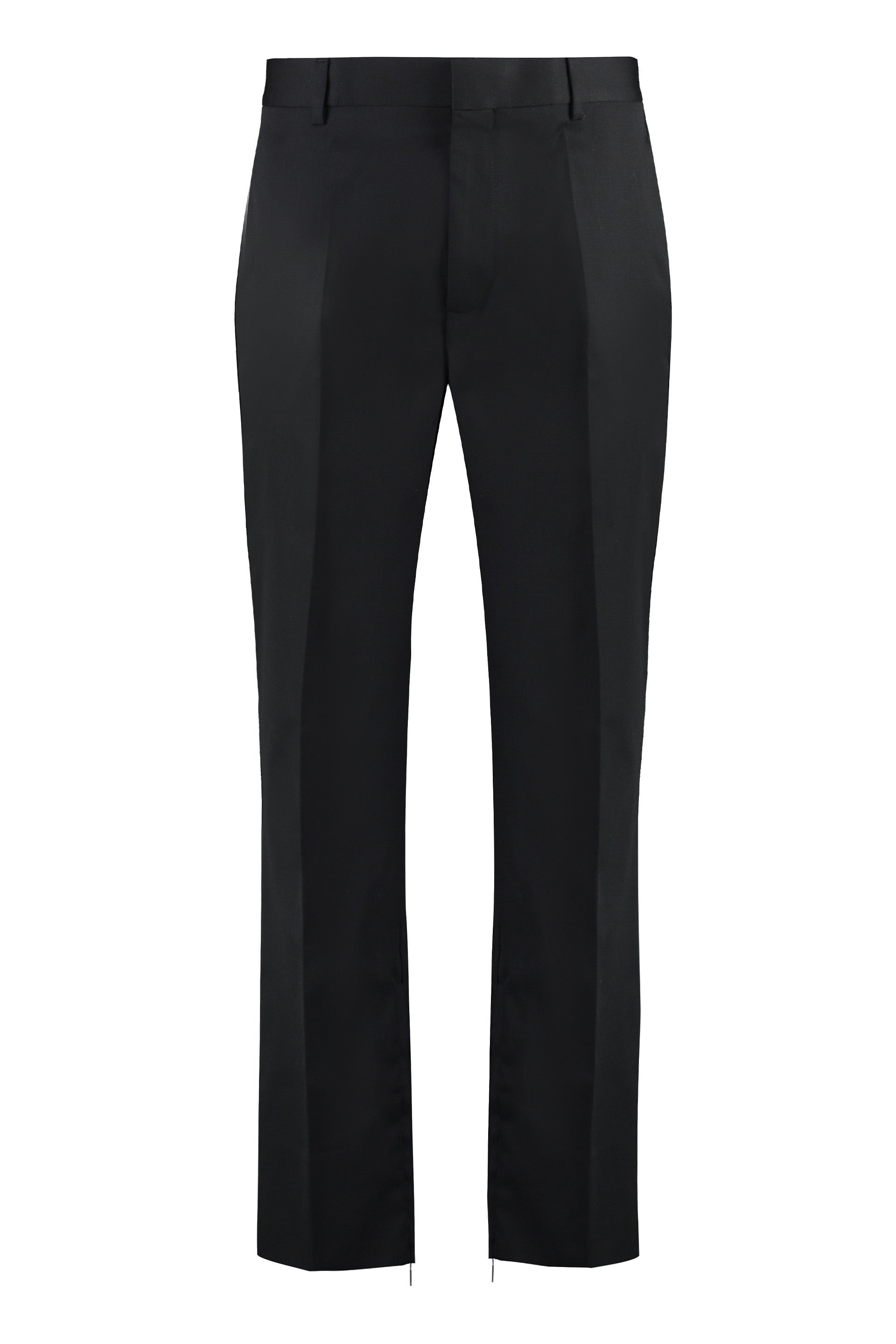 OFF-WHITE Contemporary Virgin Wool Trousers for Men