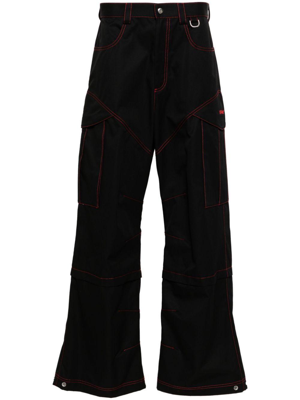 OFF-WHITE Wide Fit Cargo Pants with Adjustable Bottom