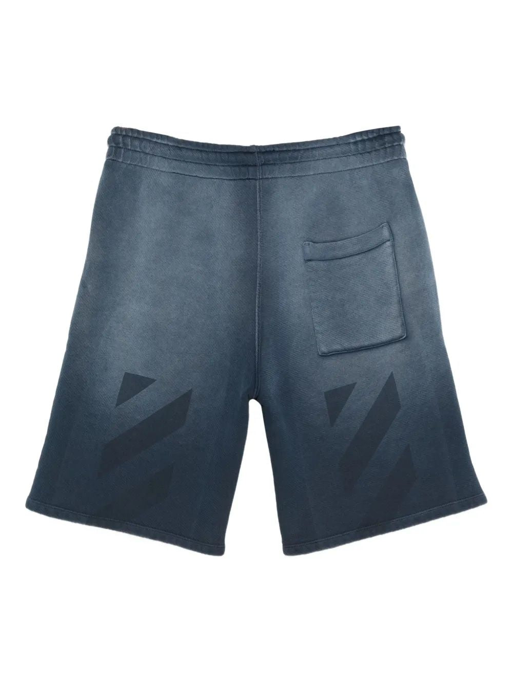 OFF-WHITE Men's Mini Sweatshorts with Laundry Diag Design