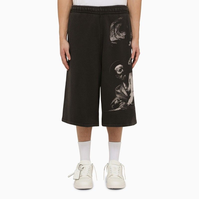 OFF-WHITE Oversized Printed Sweatshorts for Men
