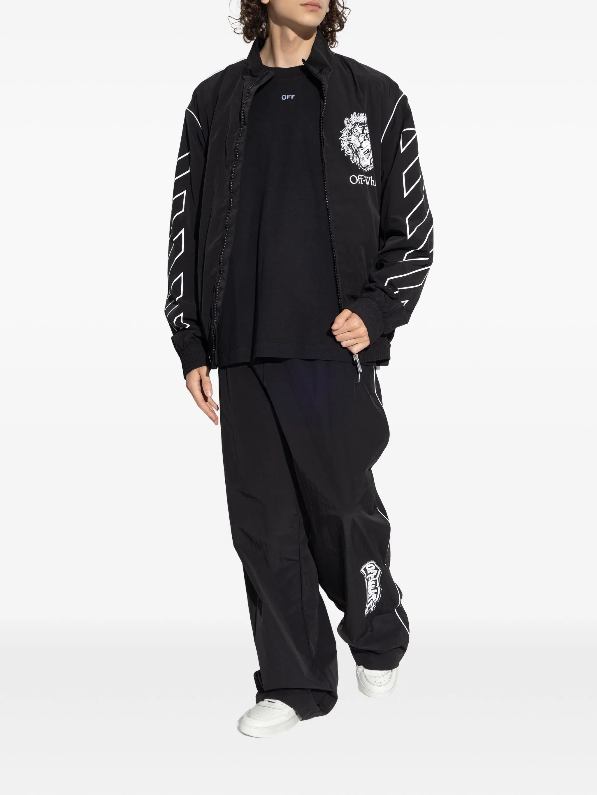 OFF-WHITE Nylon Track Pants for Men - FW25 Collection
