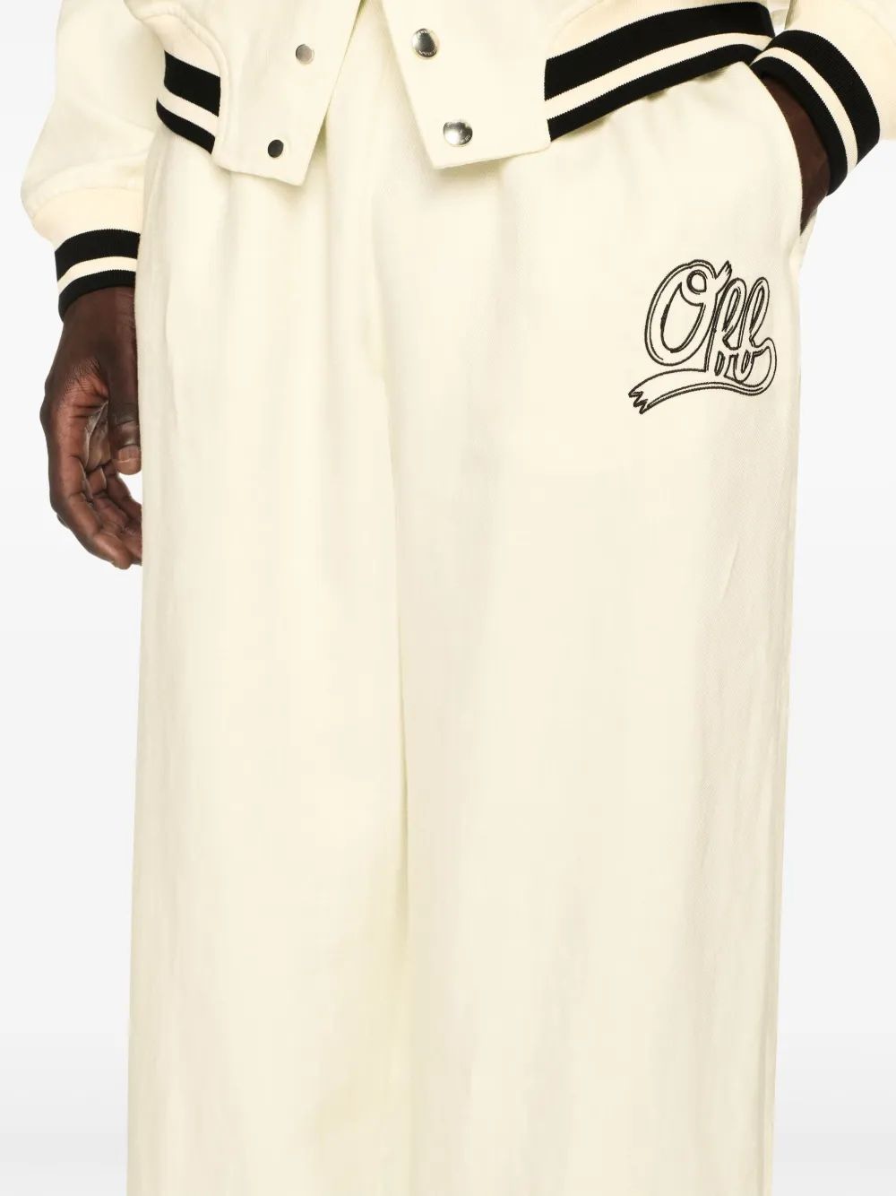 OFF-WHITE Italic Linen Souvenir Pants