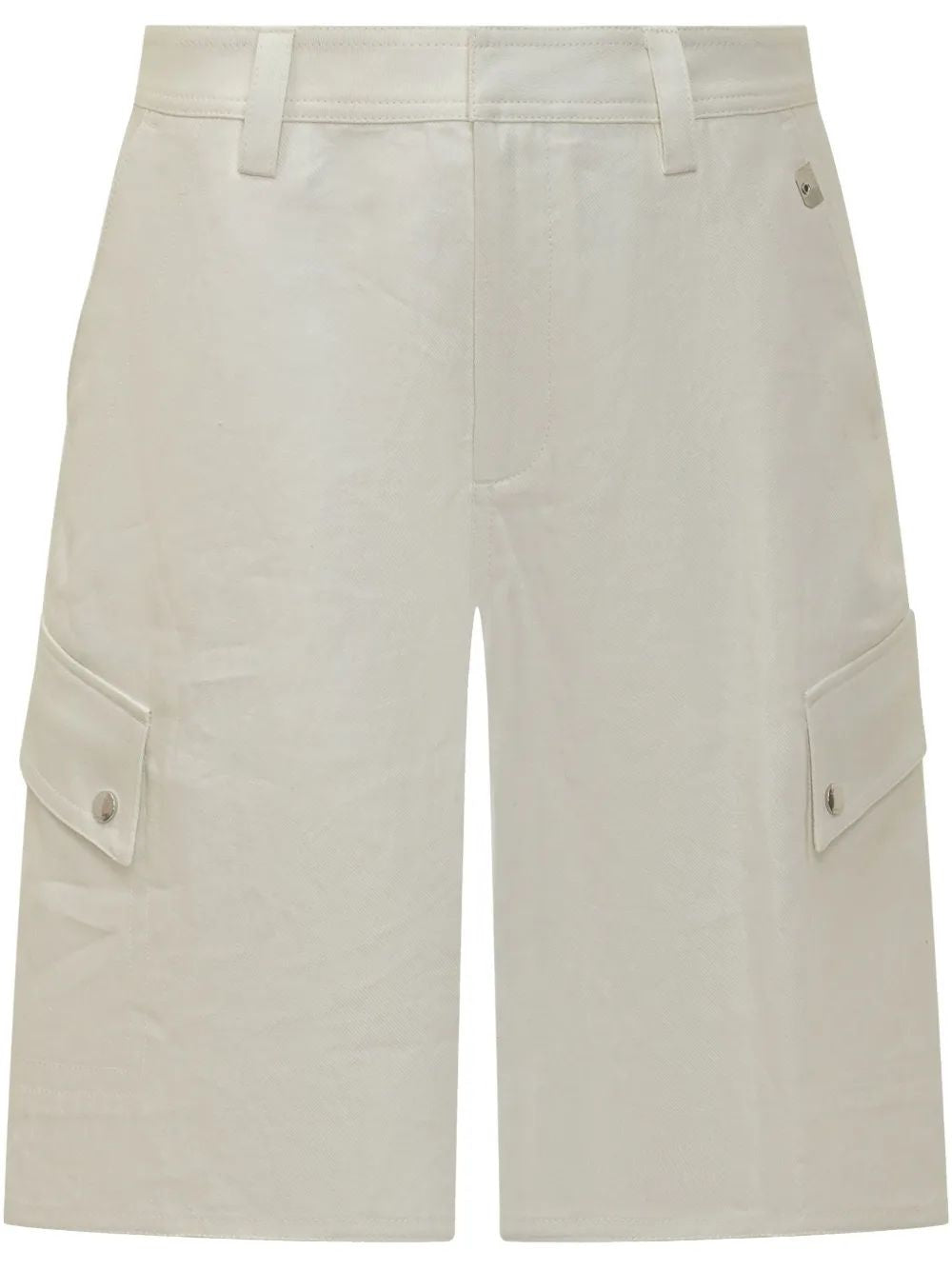OFF-WHITE Linen Safari Cargo Shorts